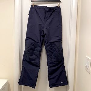 Excellent Condition: Dark Navy Lands End Snowpants, Big Kid Size 14